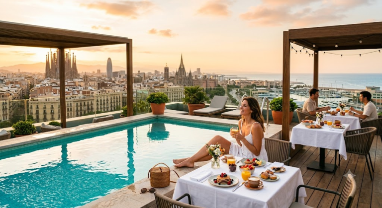 Los Mejores Hoteles de Barcelona con Piscina, Vistas y Desayuno al Aire Libre