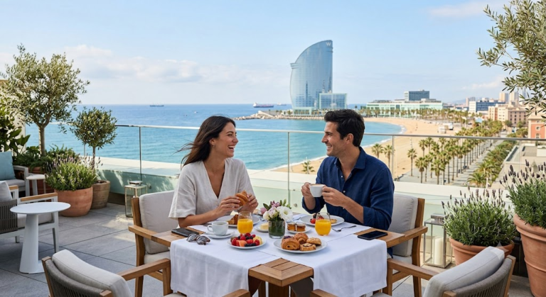 20 hoteles en Barcelona con vistas mágicas y sol de mañana